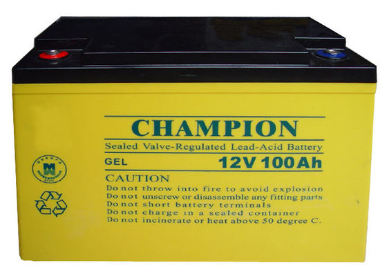 China Champion Deep Cycle Battery 12V100AH NP100-12-G Sealed Lead Acid Solar GEL Battery