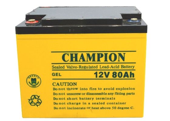 China Champion Deep Cycle Battery 12V80AH NP80-12-G Sealed Lead Acid Solar GEL Battery