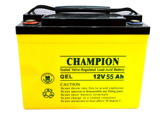 China Champion Deep Cycle Battery 12V55AH NP55-12-G Sealed Lead Acid Solar GEL Battery